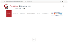 Tablet Screenshot of carsonsteinbauer.com